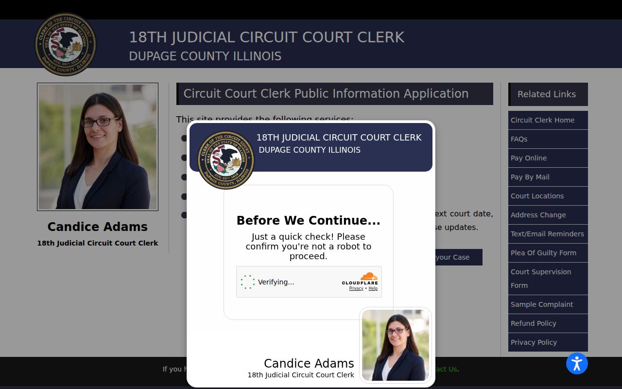 Glendale Heights residents directory court case search
