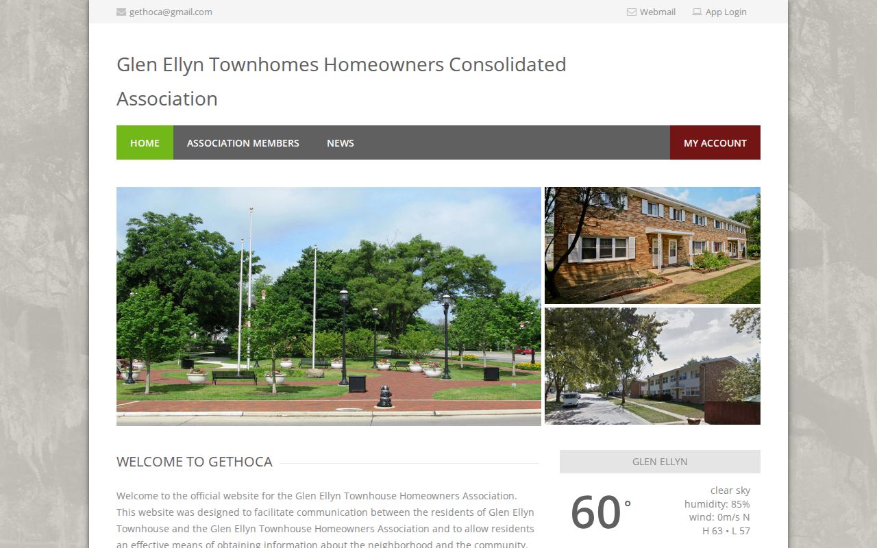 Glen Ellyn Townhomes association public contact page in Glendale Heights